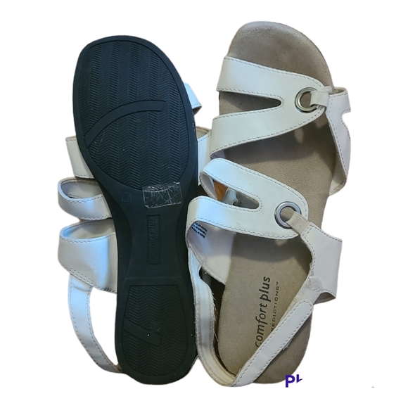 comfort plus by Predictions Shoes Comfort Plus Peggy Off White Strappy Sandals 2w Poshmark